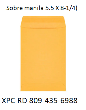 Ventas de sobre manila